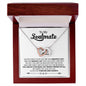 To My Soulmate | Interlocking Hearts necklace