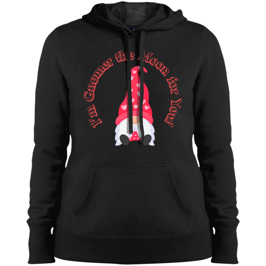 "I'm Gnomer the Moon For You!" Ladies' Pullover Hooded Sweatshirt